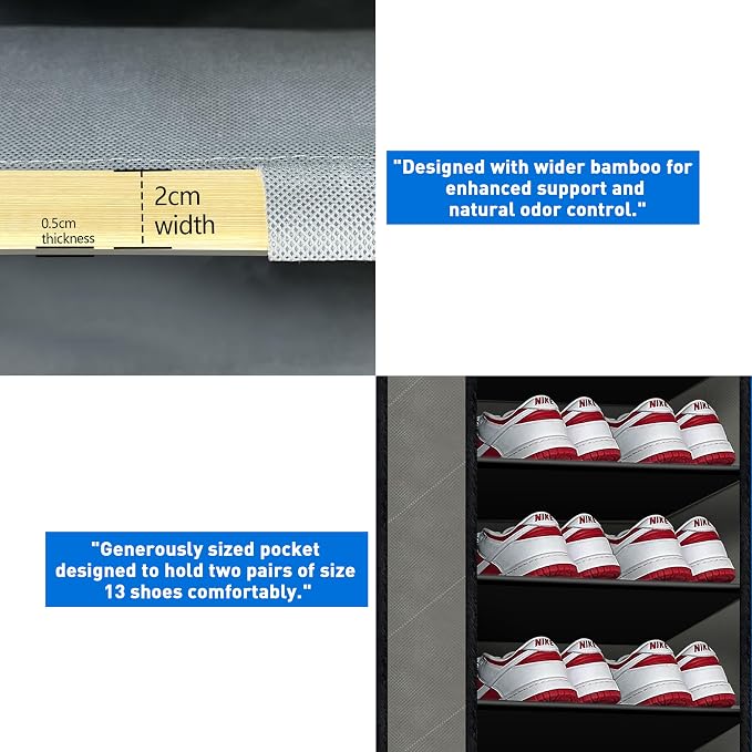 [Improve Over The Door Shoe Organizer, Extra Large 10 Tiers, Over Door Shoe - Image 5