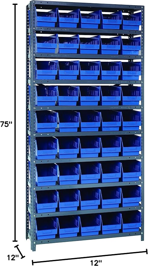 Quantum Storage Systems 1275-202BL Store More Steel Shelving Unit - Image 2