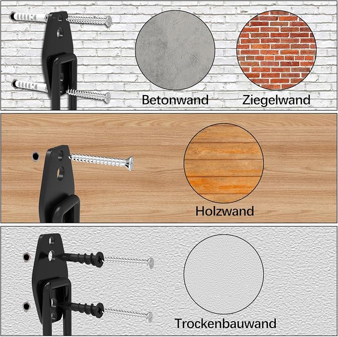 3-H Garage Wall Hooks 10 Pack, Garage Hooks Heavy Duty - Image 7