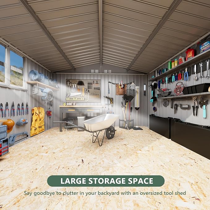 10x8 FT Metal Storage Shed - Image 6