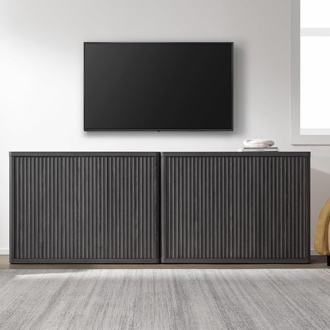 SICOTAS Buffet Cabinet with Storage Accent Sideboard with 3 Doors Modern 46.6" - Image 7