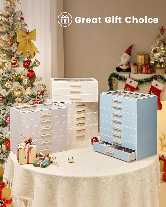 Lolalet Jewelry Box Organizer, 6-Layer Jewelry Organizers and Storage Case - Image 7