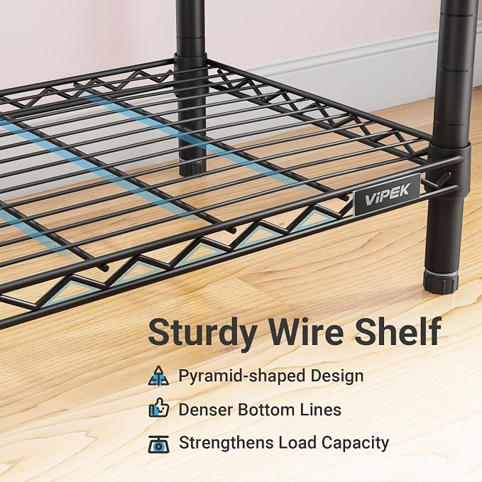 VIPEK R2 Medium Rolling Clothes Rack Heavy Duty Clothing Rack - Image 7