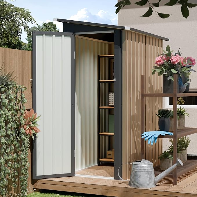 4 * 2 FT Metal Garden Storage Sheds by Unknown
