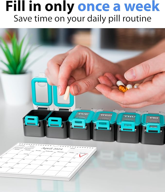 Weekly Pill Organizer 1 time a Day – Pill Box 7 Day - Image 6