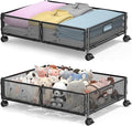 Under Bed Storage with Wheels, Rolling Under Bed Storage Storage Bins by ABCASTER