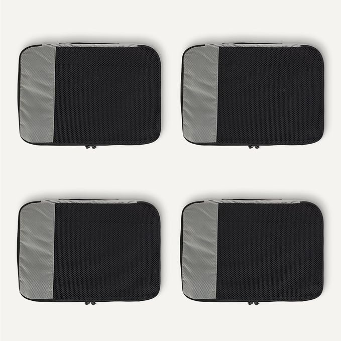 Amazon Essentials 4-Piece Packing Cubes Travel Accessories Set, Luggage - Image 5