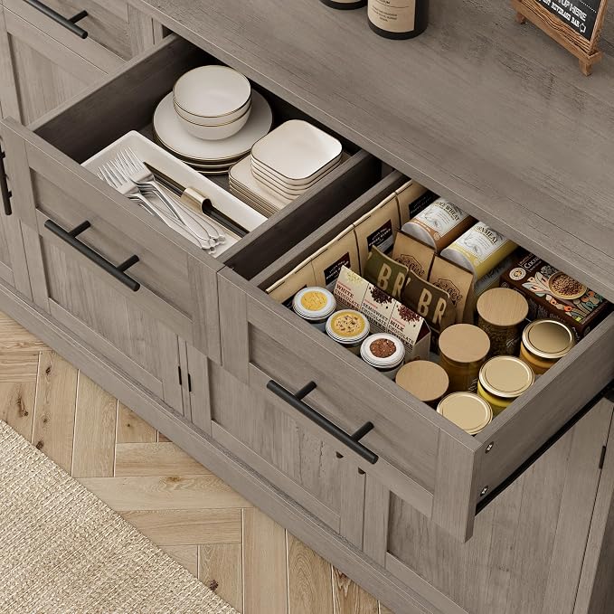 HOSTACK 60" Large Buffet Sideboard - Image 6