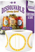 Canning Labels Dissolvable Stickers by MESS