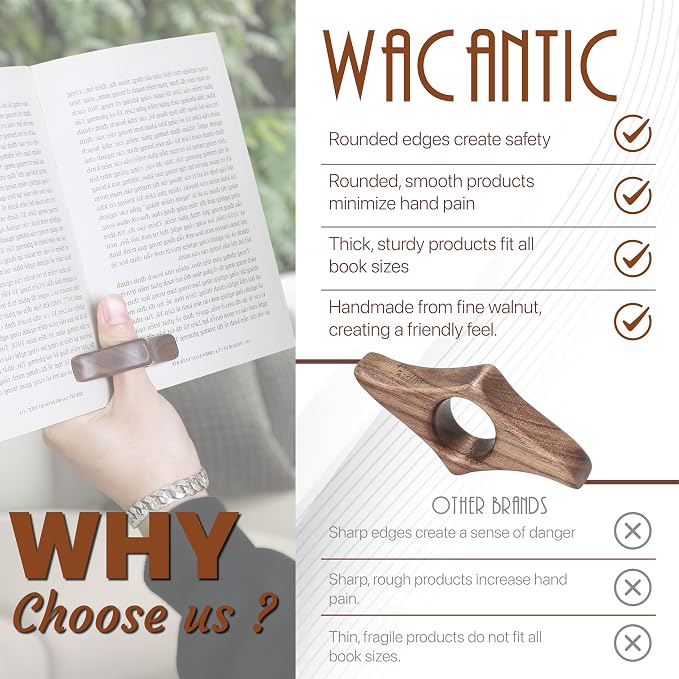Walnut Book Page Holder - Image 2