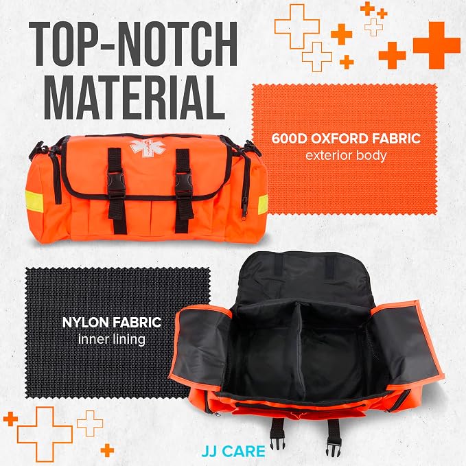 JJ CARE Trauma kit 250PCS First Responder Kit, EMT Bag - Image 5