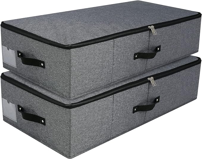 AMJ Foldable Under Bed Storage Basket Container by OrderlyhomeBoundlesslove