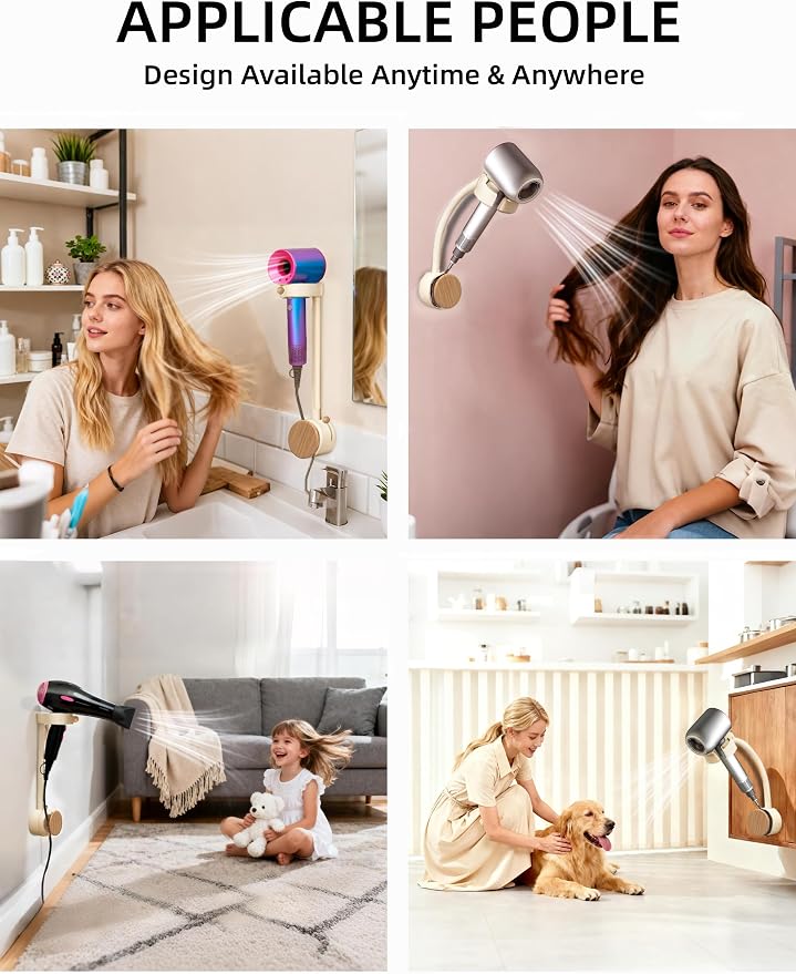 Hair Dryer Holder Wall Mounted - Image 7
