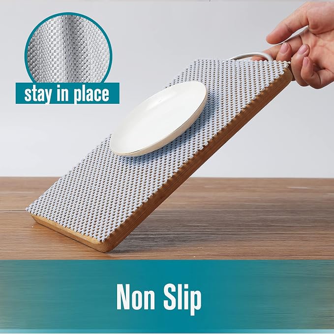 Shelf Cupboard Liner, Cabinet Drawer Liners Non Adhesive 12 Inches x 20 Feet - Image 4