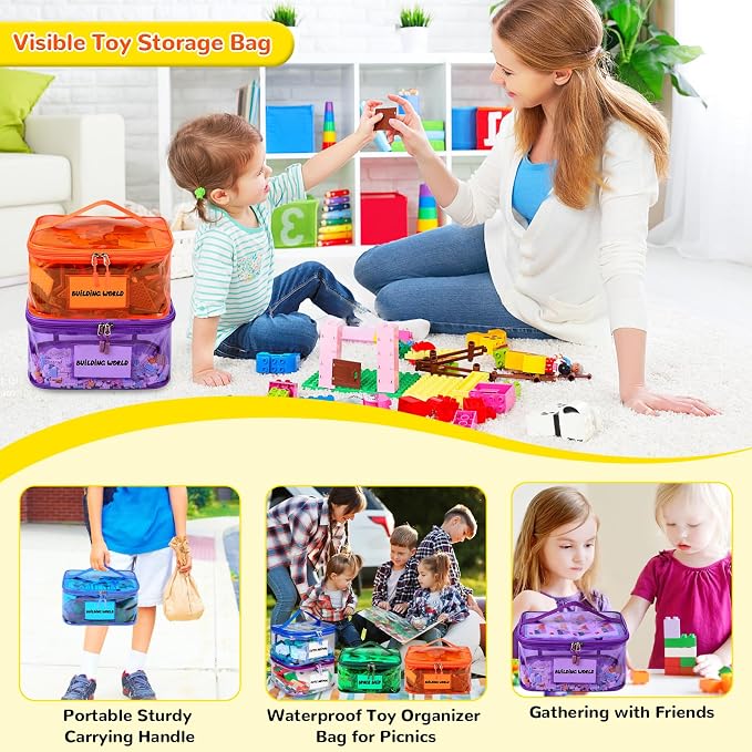 6 Pack Clear Toy Storage Bag - Image 7