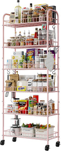 6 Tier Slim Rolling Storage Cart by Qiaoxuan