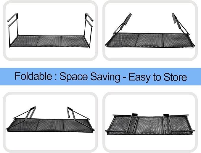 Foil and Plastic Wrap Organizer Holder Foldable Under Cabinet Shelf Kitchen - Image 3
