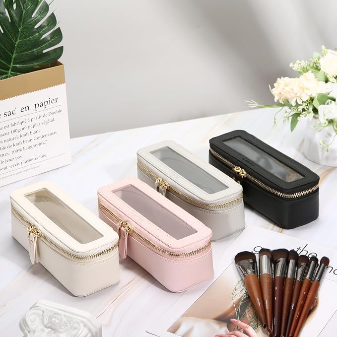 Aveniee Clear Makeup Brush Bag, Slim Brush Holder Cosmetic Case, Small Travel - Image 8