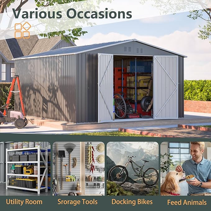 11x13FT Outdoor Storage Sheds - Image 7