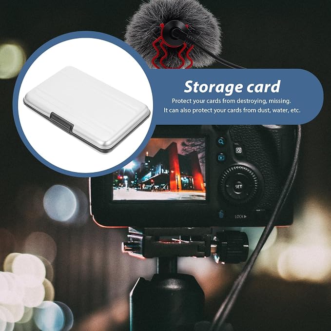 Memory Card Storage Box with Slots Secure Locking Organizer - Image 3