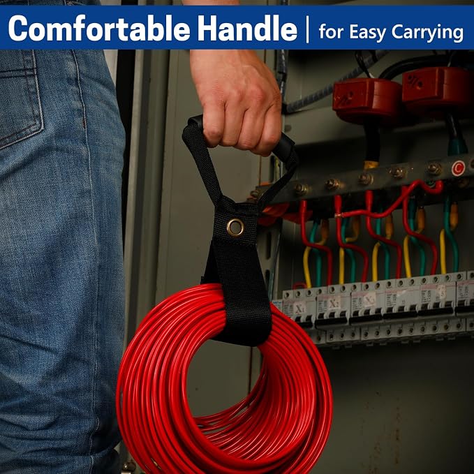 4 Pack Extension Cord Holder Organizer, 19 Inch & 24 Inch Adjustable Hook and - Image 6