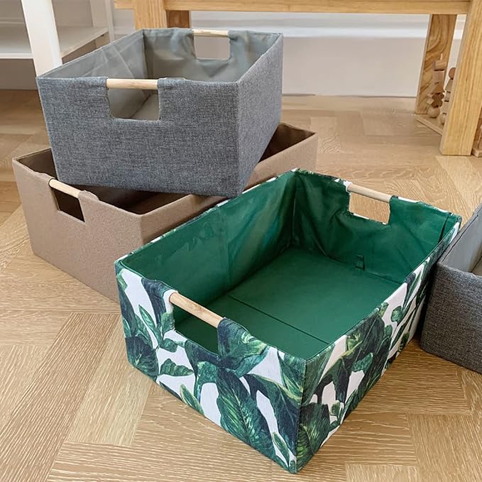 Storage Bin for Shelves Rectangle Closet Baskets Foldable Box - Image 6