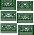Heavy Duty Plastic Storage Milk Crates, Stackable Utility Organizer Bins by Unknown
