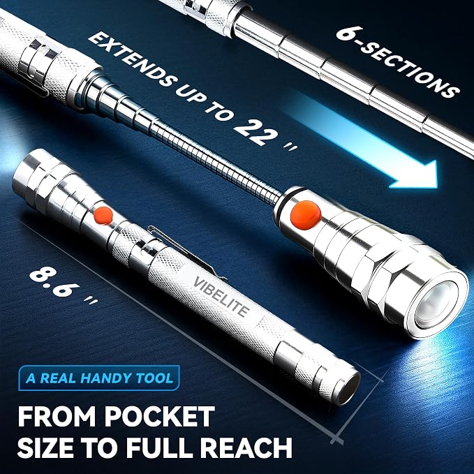 VIBELITE Extendable Magnetic Flashlight - Image 2