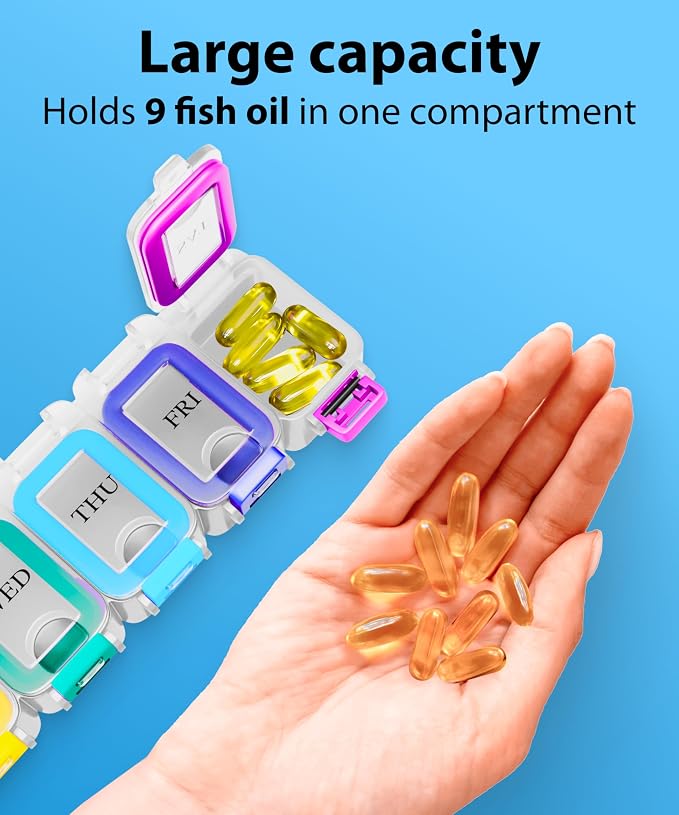 Weekly Pill Organizer 1 time a Day – Pill Box 7 Day - Image 5