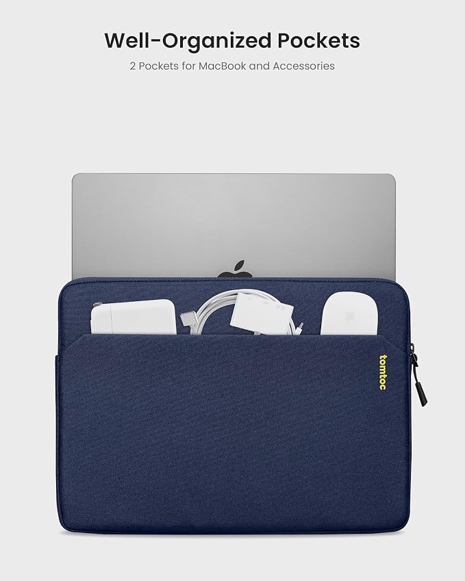 tomtoc Slim Laptop Sleeve Case for 13-inch New MacBook Air M4/A3420 M3/A3113 - Image 3