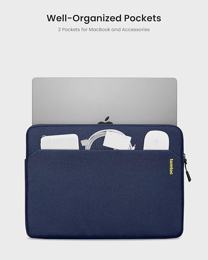 tomtoc Slim Laptop Sleeve for 15-inch 2025 New MacBook Air M4/A3241, 15 Inch - Image 3