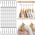 HOUSE DAY Space Saving Hangers for Clothes 20 Pack, Heavy Duty Hanger Organizer by HOUSEDAY