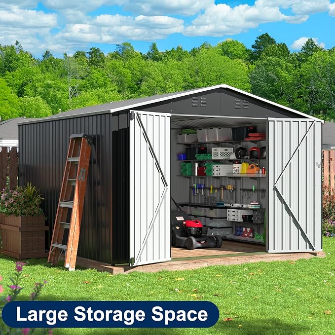 10x10 FT Storage Shed, Garden Shed - Image 4