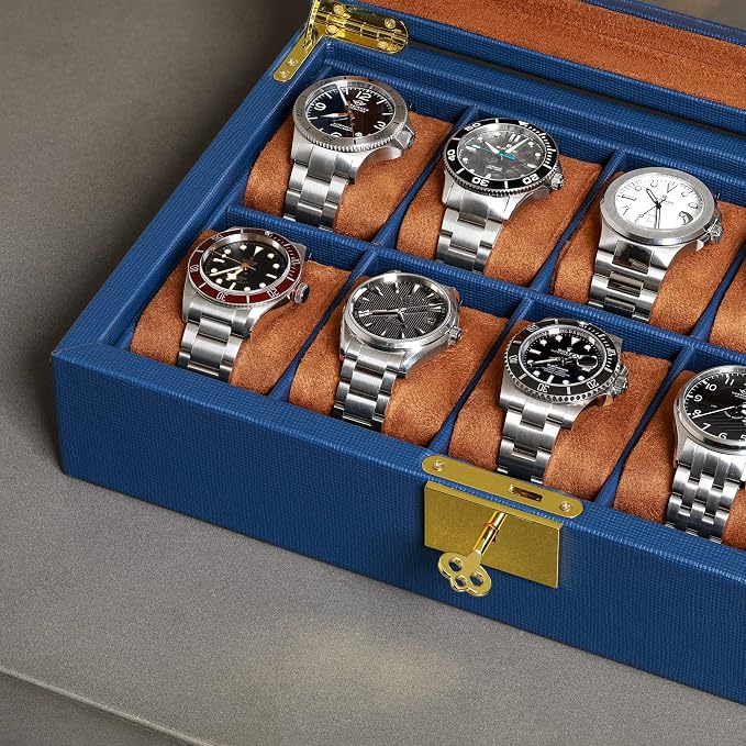 ROTHWELL 10 Slot Leather Watch Box - Image 7