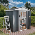 6FT x 4FT Outdoor Sheds Storage Anti-Corrosion Utility Tool House by Unknown
