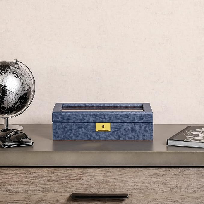 ROTHWELL 10 Slot Leather Watch Box - Image 9