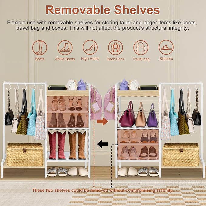 2-in-1 Shoe Rack for Closet - Image 5