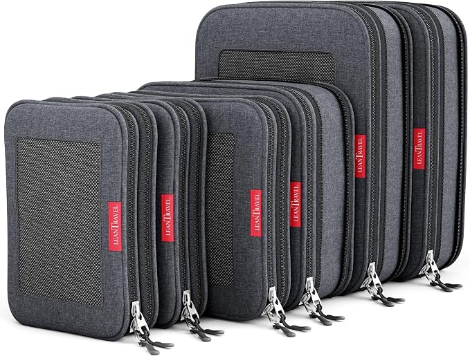 LeanTravel Compression Packing Cubes by LeanTravel