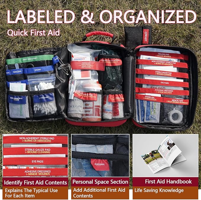 First Aid Trauma Kit, Comprehensive First Aid Kit - Image 2