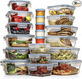 Razab 35 Pc Set Glass Food Storage Containers by RazabHomeGoods
