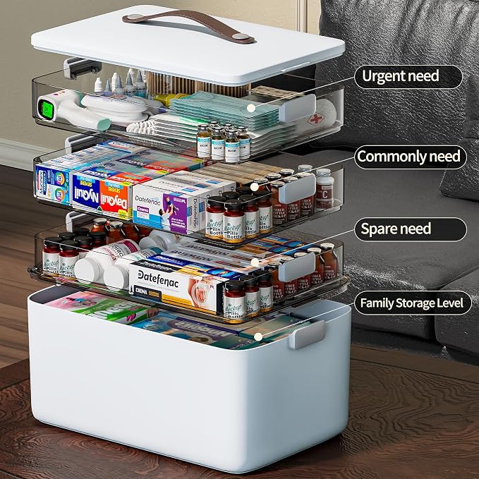 CTIME 4-Tier XL Medicine Organizer - Image 2