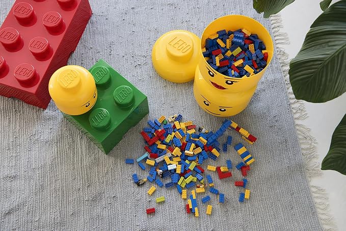 LEGO Iconic Storage Head Large, Stackable Storage Box, 5 L, Happy Boy - Image 3