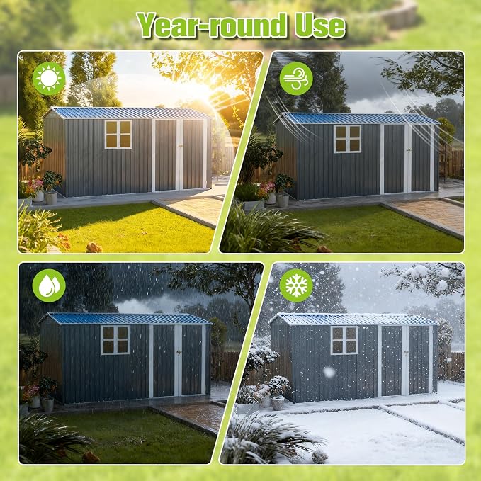 12' x 8' Outdoor Storage Shed - Image 4