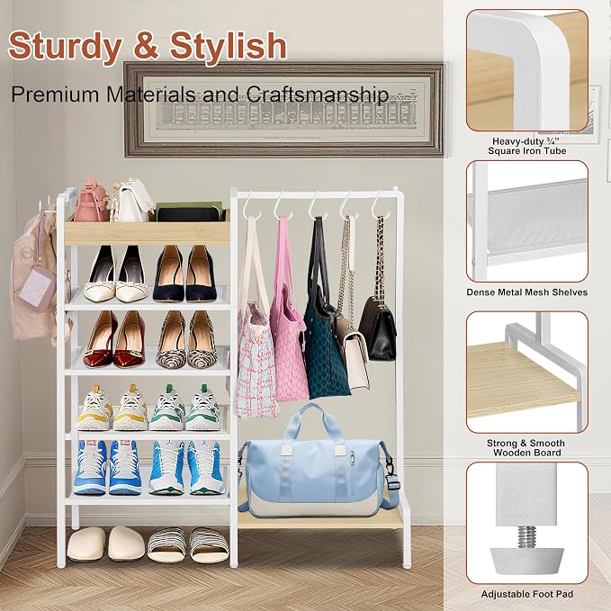 2-in-1 Shoe Rack for Closet - Image 7