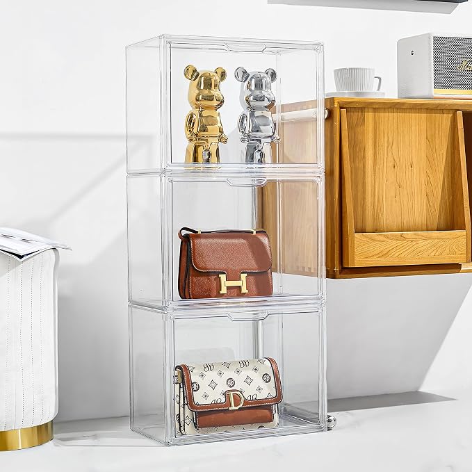 Attelite Clear Purse Organizer for Closet, Plastic Handbag Storage Organizer 4 - Image 3