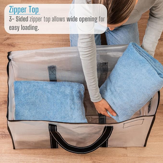 VENO 8 Pack Moving Bags & Large Christmas Storage Bins - Image 5