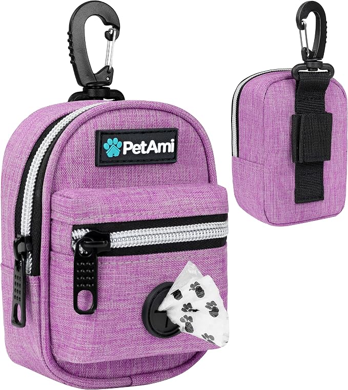 PetAmi Dog Poop Bag Holder for Leash, Dog Waste Dispenser by PetAmi