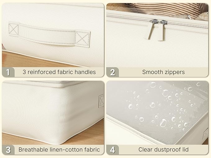 Soft-Sided Foldable Under bed Storage Bags - Image 3