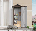 2.5x1.4 FT Mini Outdoor Storage Shed, Plastic Shed by LINKHOO