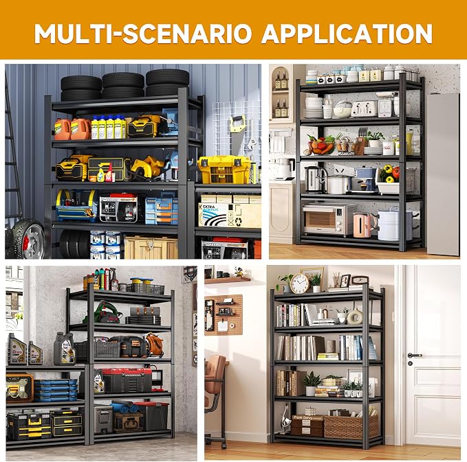 Metal Shelving, Garage Shelving Unit and Storage, Adjustable Storage shelves - Image 6
